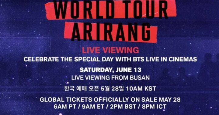 BTS regresa al cine con la transmisión del Tour “ARIRANG” desde Busan