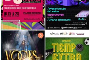 Ven a la Angelópolis y disfruta “Tiempo Extra”, los carteles del fútbol en el zócalo
