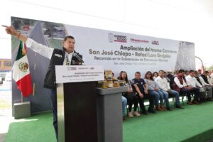 Armenta fortalece conectividad carretera en San José Chiapa