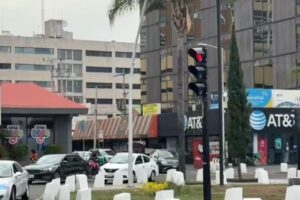 También en Puebla hubo daños tras la celebración del triunfo de la selección mexicana