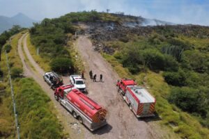 Se incendia el relleno sanitario de Acatlán de Osorio