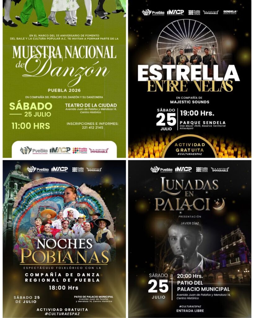 Noches poblanas y la Muestra Nacional de Danzón en Puebla capital 