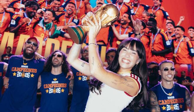 Aitana pone la Banda Sonora al segundo título mundial de España con su hit global ““SUPERESTRELLA”