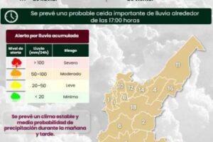 50 por ciento de probabilidad de lluvia en Puebla capital hoy: SMN