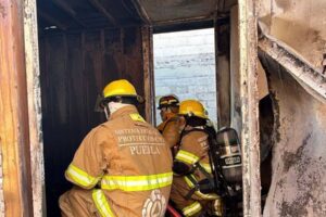 Atiende Protección Civil estatal incendio en San Aparicio