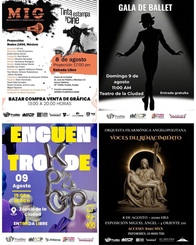 ¡Conoce la cartelera cultural y artística del fin de semana en la Angelópolis!