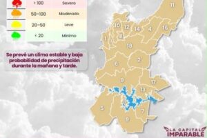 Sábado con poca probabilidad de lluvia en Puebla capital, informa el Servicio Meteorológico Nacional (SMN)
