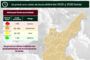 Domingo con elevada probabilidad de lluvia nocturna en Puebla capital, avisa el Servicio Meteorológico Nacional