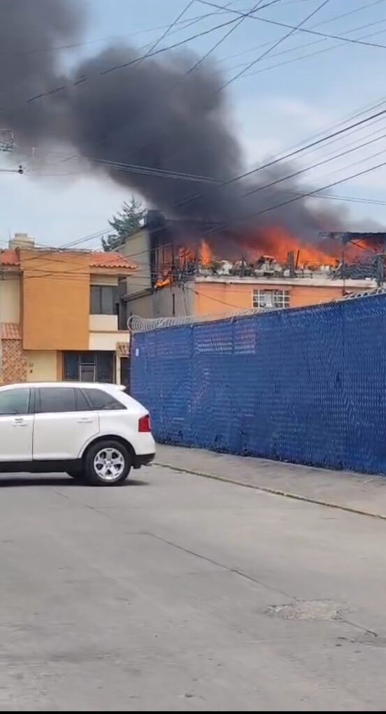 Reportan incendio en junta auxiliar de San Pedro Cholula