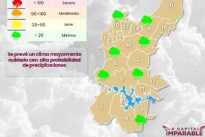 Lunes nublado y con muchas probabilidades de lluvia en Puebla capital, alerta el Servicio Meteorológico Nacional (SMN)