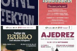 Música, cine y teatro ofrece la Angelópolis este fin de semana