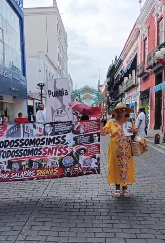 Redes: Trabajadores del IMSS -SNTSS exigen mejores salarios y pensiones dignas