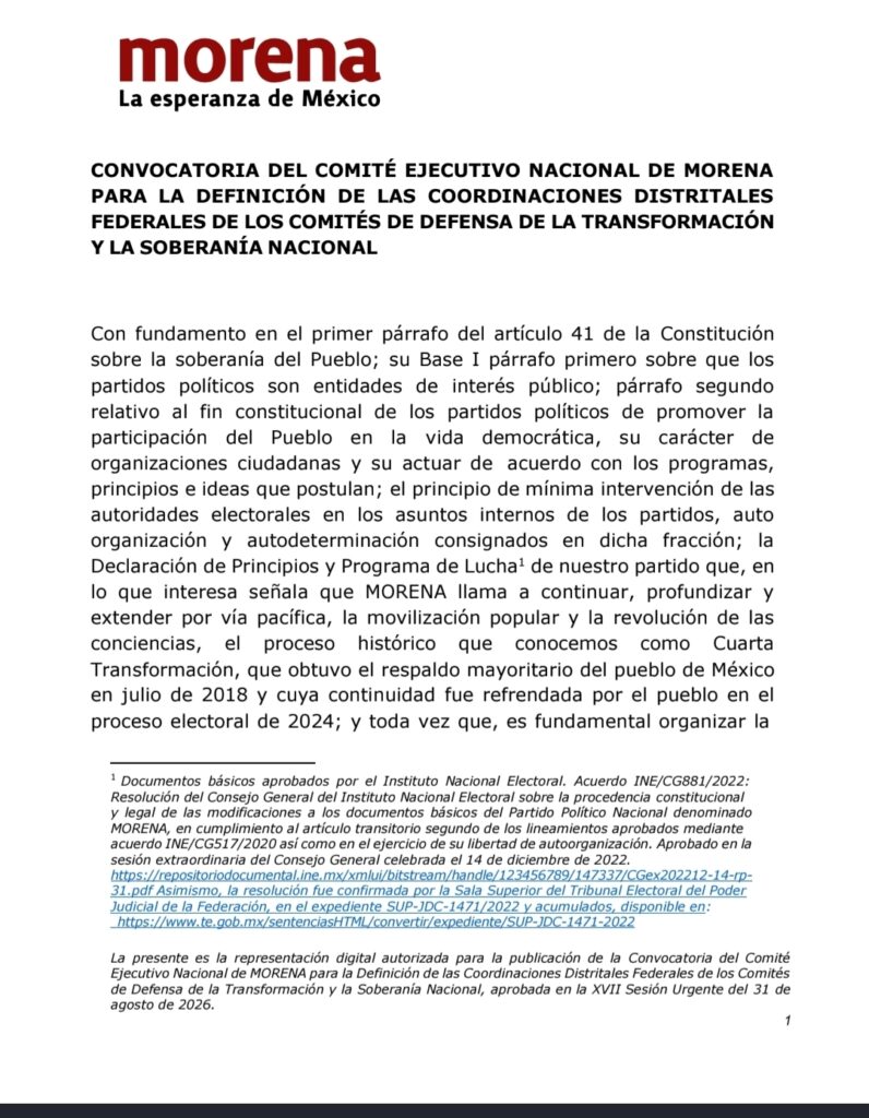 Separarse de sus cargos, exige Morena a sus precandidatos a diputados federales