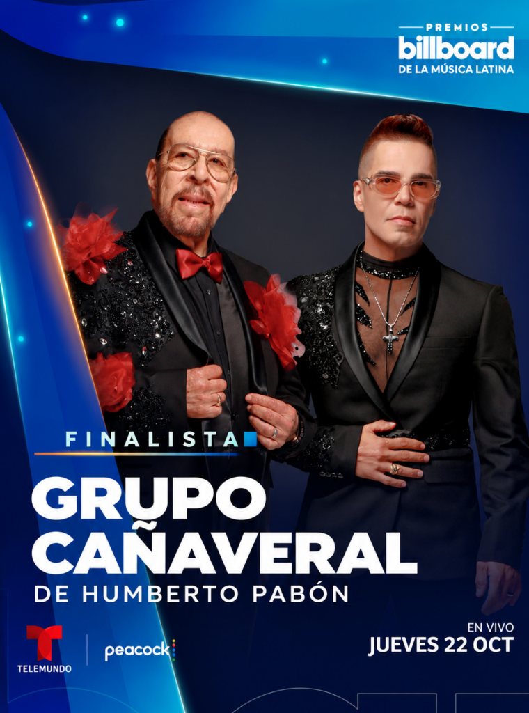 Grupo Cañaveral de Humberto Pabón es finalista en premios Billboard de la Música Latina 2026