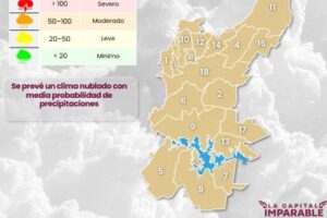 50% de posibilidad de lluvia en Puebla capital este domingo, alerta el SMN