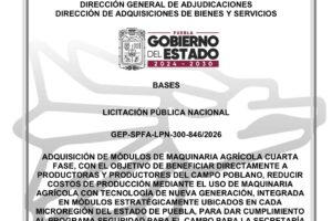 Gobierno de Puebla comprará más de 2 mil equipos para el campo