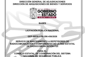 Gobierno de Puebla lanza licitación para el mantenimiento de radios del Sistema Nacional de Seguridad Pública